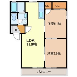 菊川駅 徒歩13分 2階の物件間取画像